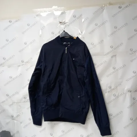 MENS LAMBRETTA LIGHTWEIGHT BLUE BOMBER JAKET LARGE