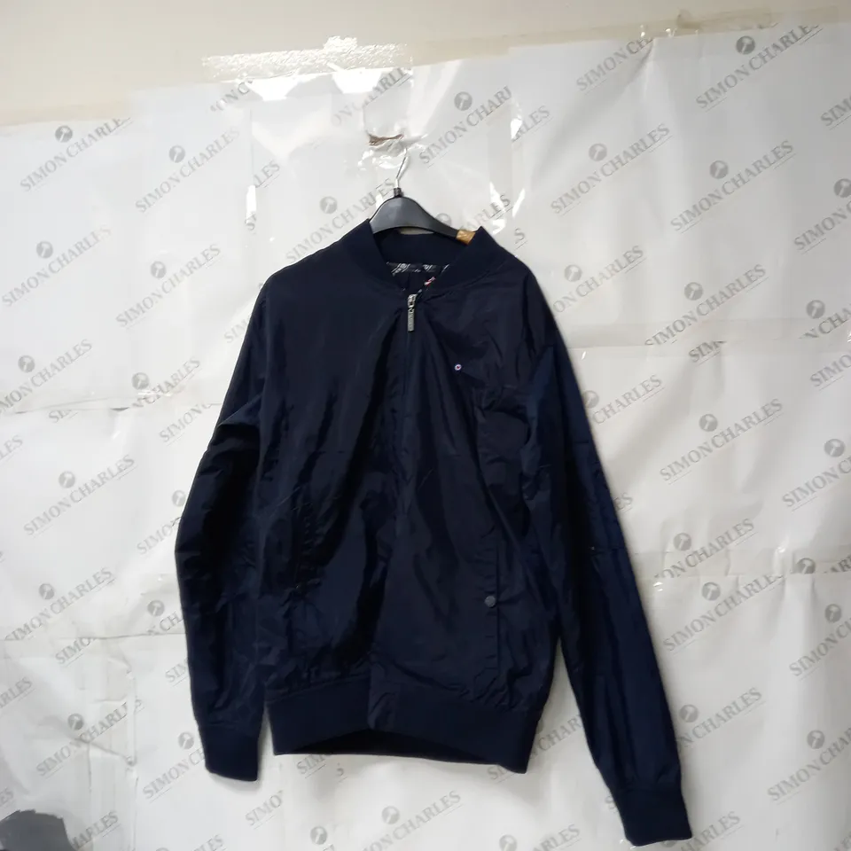 MENS LAMBRETTA LIGHTWEIGHT BLUE BOMBER JAKET LARGE