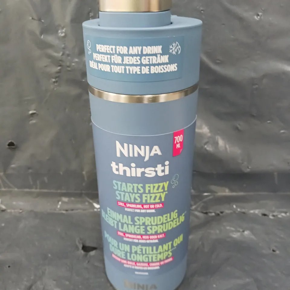 NINJA THIRSTI DRINKS CONTAINER IN BLUE - 530ML	