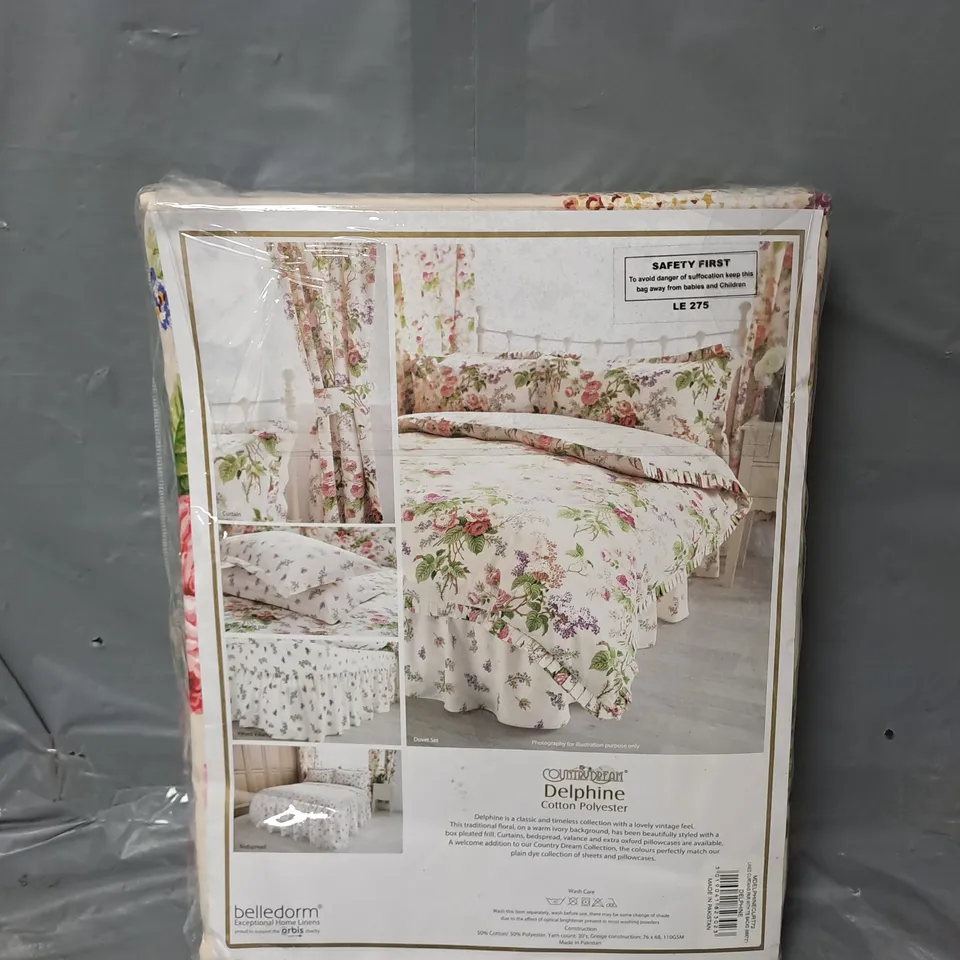 belledorm country dream pencil pleat curtains - floral multi - 66" x 72"