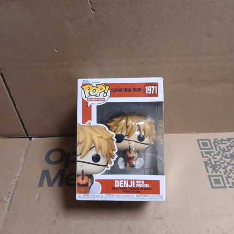 FUNKO POP! ANIMATION CHAINSAW MAN 1971 DENJI WITH POCHITA BOXED