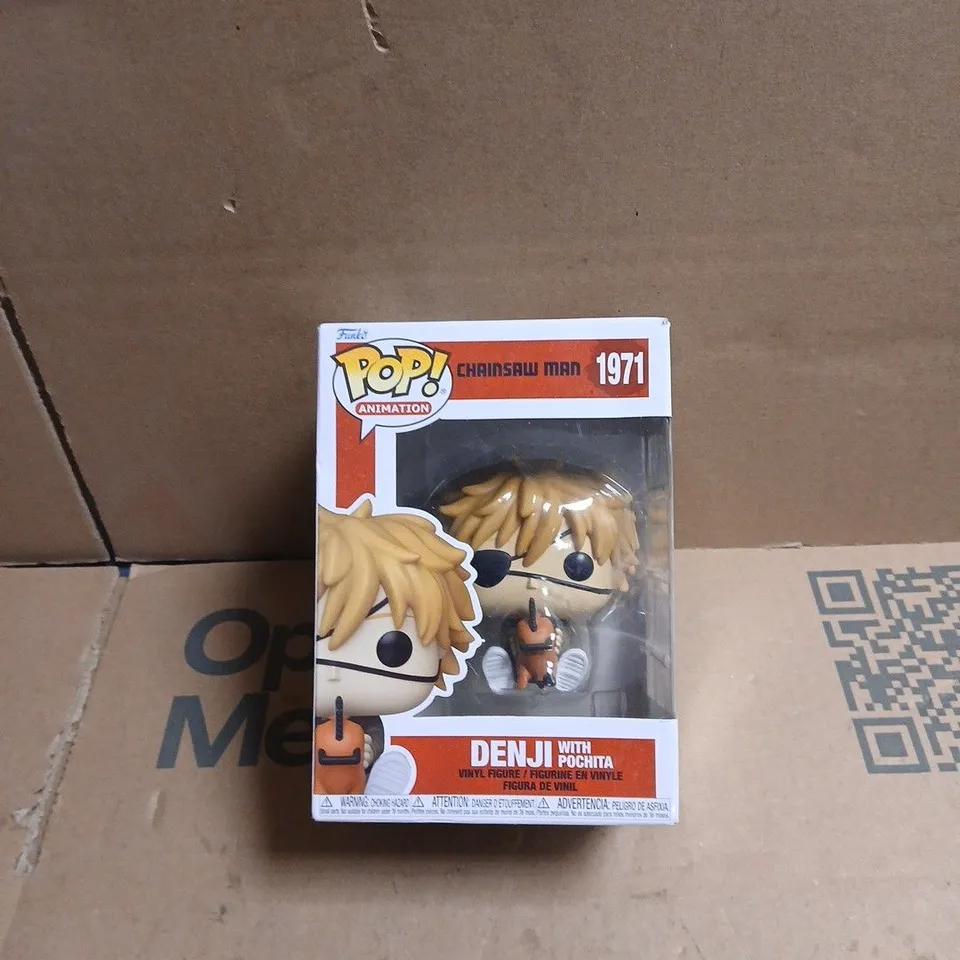 FUNKO POP! ANIMATION CHAINSAW MAN 1971 DENJI WITH POCHITA BOXED