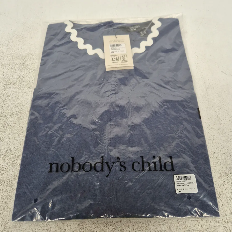 NOBODY'S CHILD RICK RACK STIRLING – SOFT BLUE, UK 12 