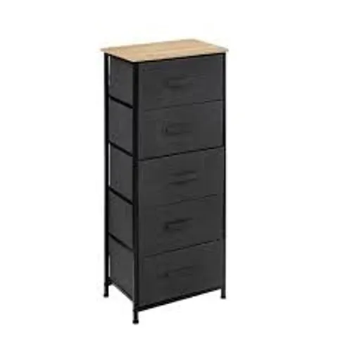 BOXED 5FIVE STORAGE UNIT TISSA 5 DRAWERS GREY