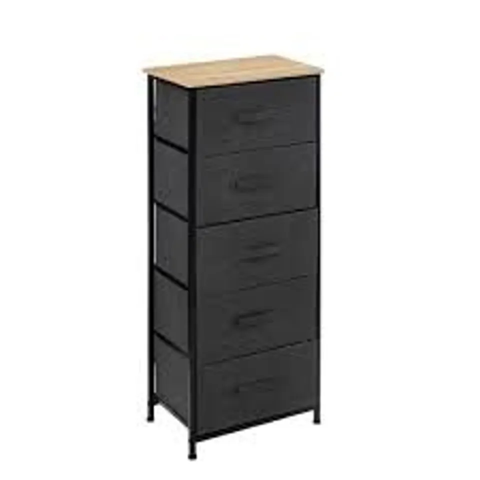 BOXED 5FIVE STORAGE UNIT TISSA 5 DRAWERS GREY