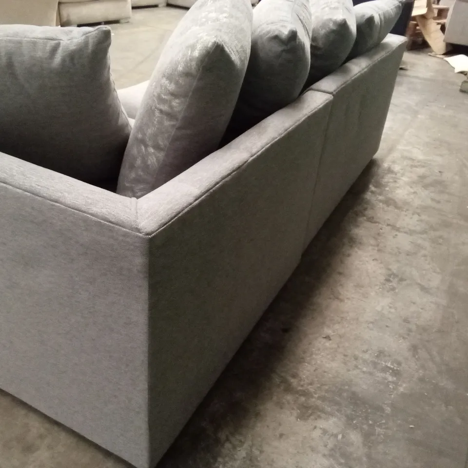 ELLARIA MISSY 3 SEATER CORNER SOFA - GREY RRP £709.99