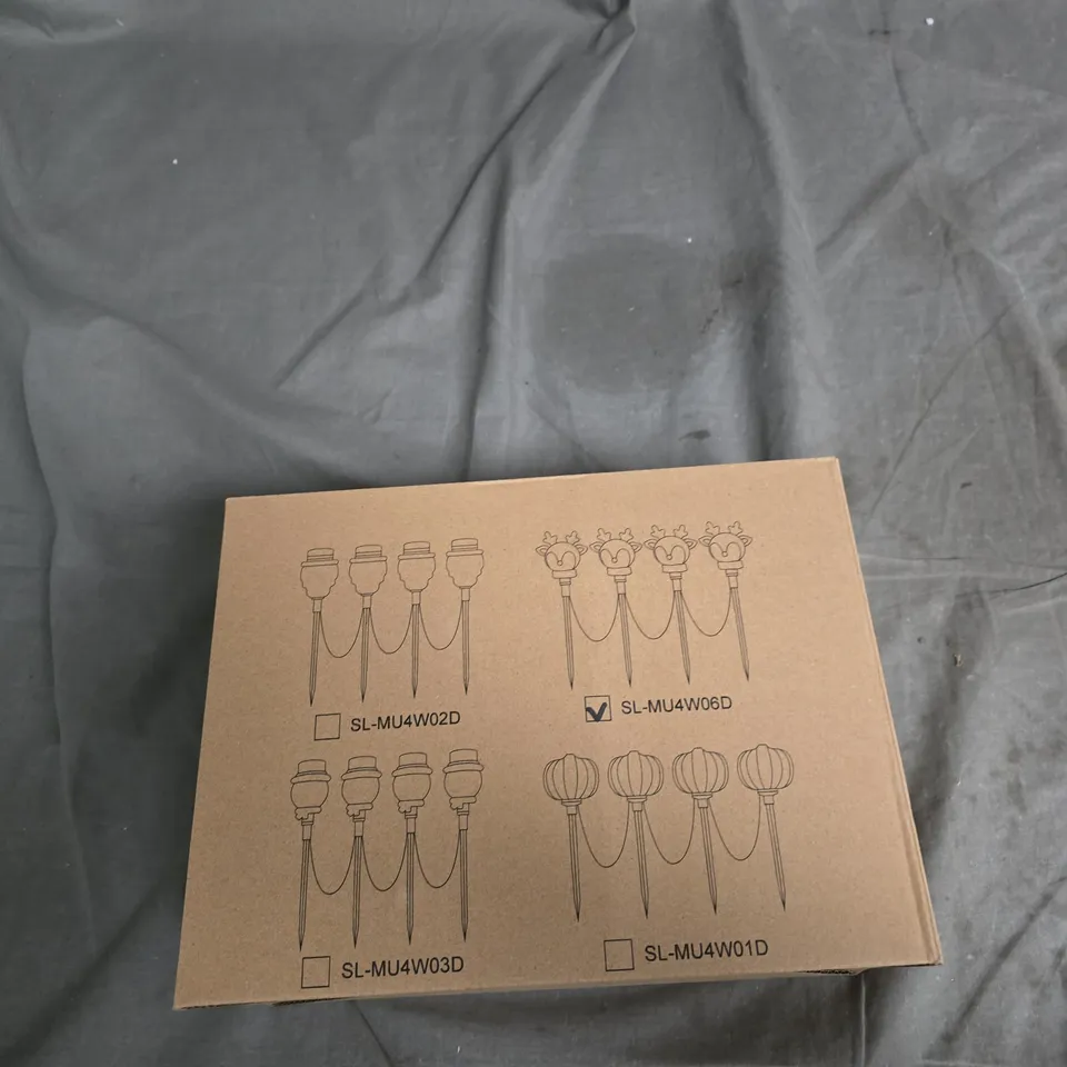 BOX OF 9 GARDEN LED RUDOLPH REINDEER STAKE LIGHT – CHRISTMAS OUTDOOR DECORATION