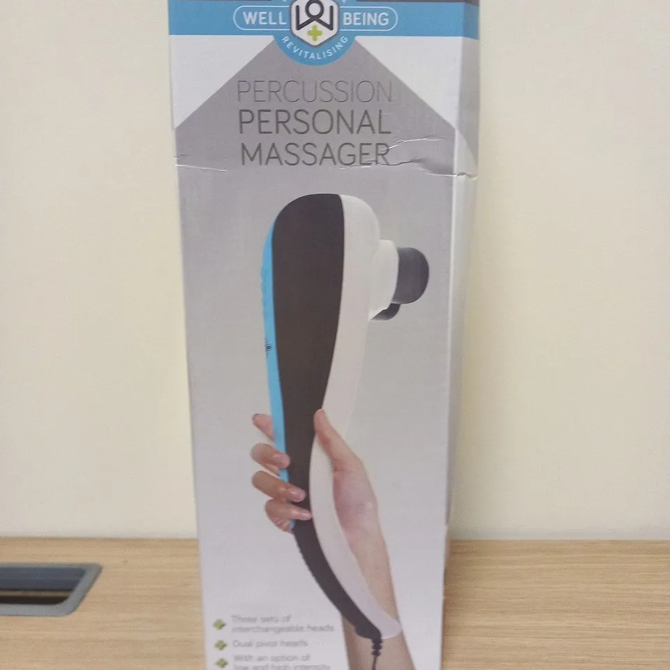 BOXED WELL BEING PERCUSSION PERSONAL MASSAGER