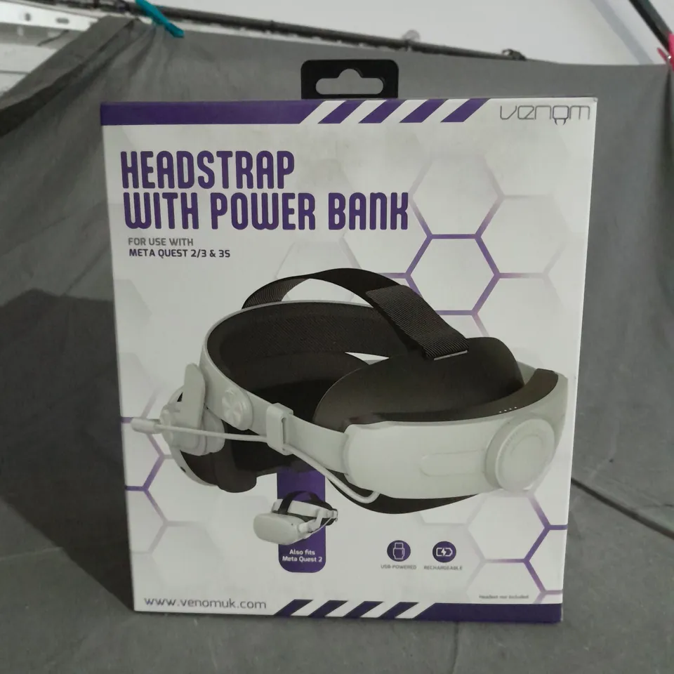 BOXED SEALED VENOM HEADSTOP WITH POWER BANK 