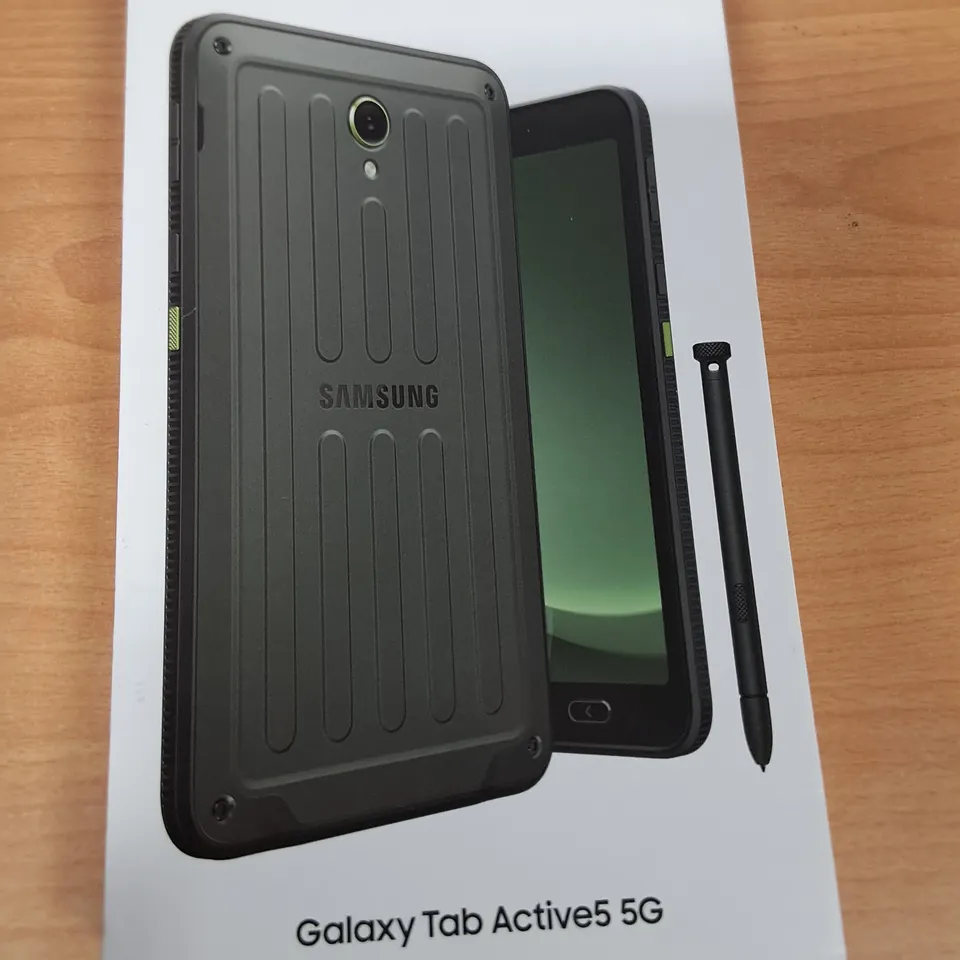 BOXED SAMSUNG GALAXY TAB ACTIVE5 5G 256GB IN GREEN - SM-X306B
