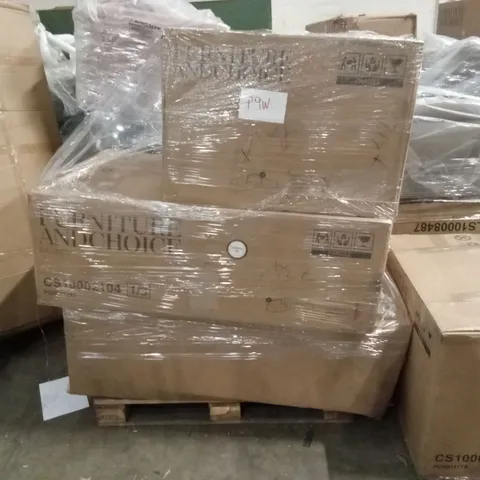 PALLET OF ASSORTED INCOMPLETE DESIGNER SOFAS // PARTS MISSING