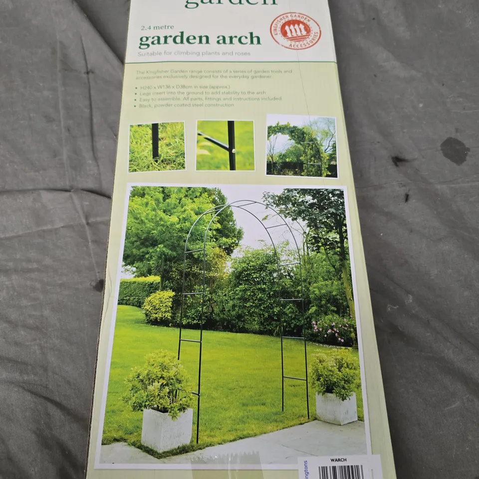 BOXED KINGFISHER GARDEN 2.4M GARDEN ARCH 