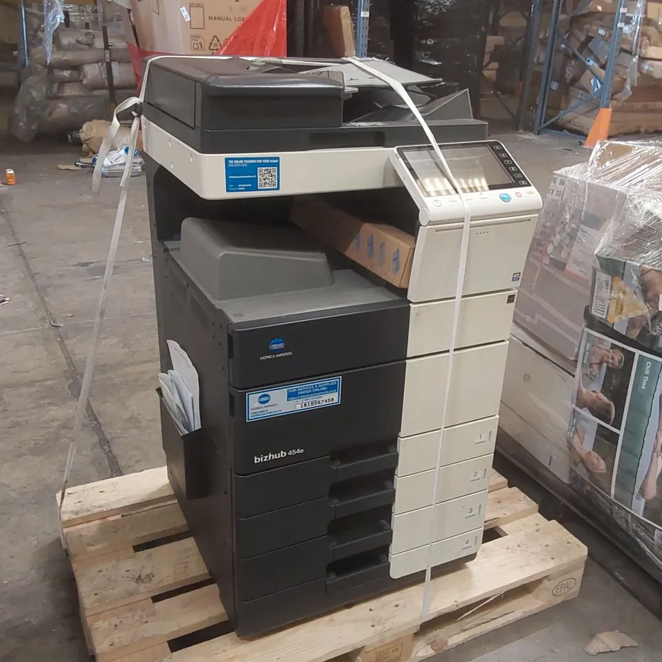 KONICA MINOLTA BIZHUB 454E HIGH-SPEED, MULTIFUNCTION COLOUR COPIER, PRINTER, AND SCANNER
