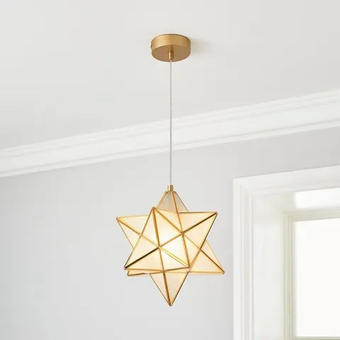 BOXED VIRGO STAR PENDANT LIGHT 