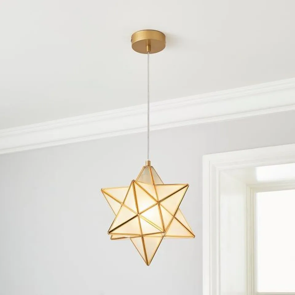 BOXED VIRGO STAR PENDANT LIGHT 