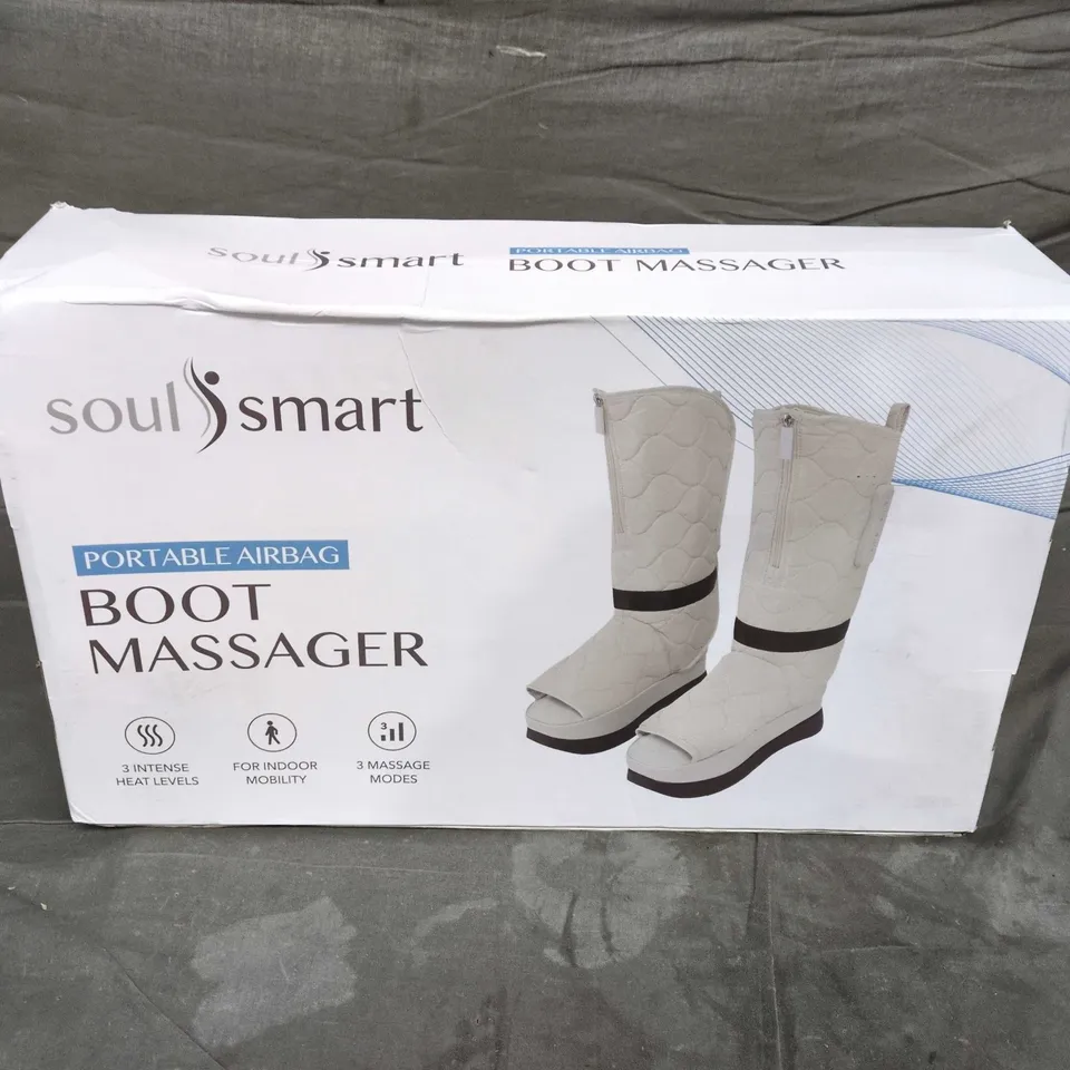 SOULSMART PORTABLE AIRBAG BOOT MASSAGER – BOXED