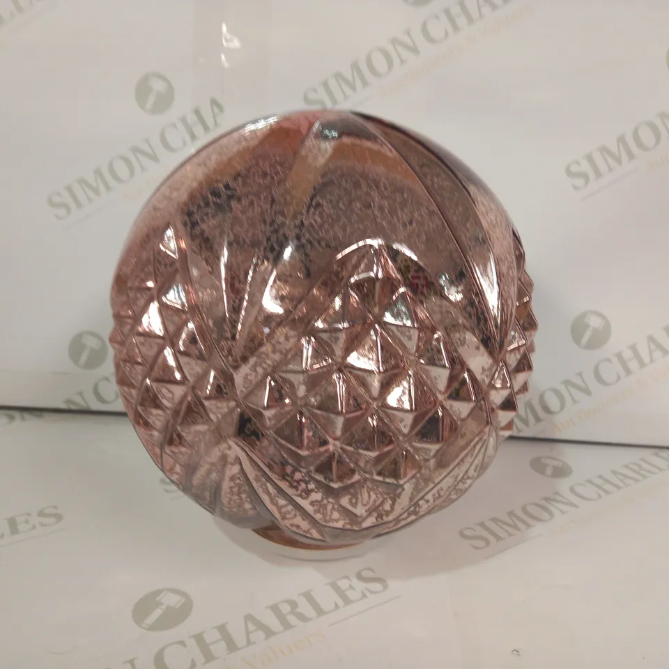 ALISON CORK ROTATING LIGHT MERCURY CUT GLASS DECORATION