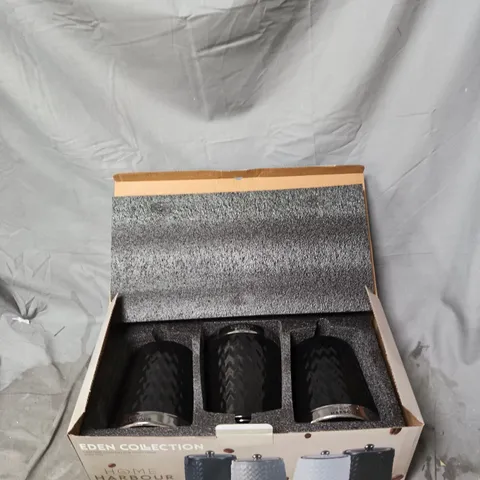 EDEN COLLECTION HOME HARBOUR 3-PIECE JAR SET