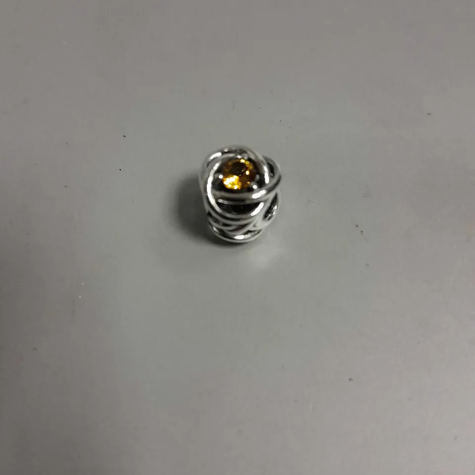 PANDORA NOVEMBER BIRTHSTONE ETERNITY CIRCLE CHARM
