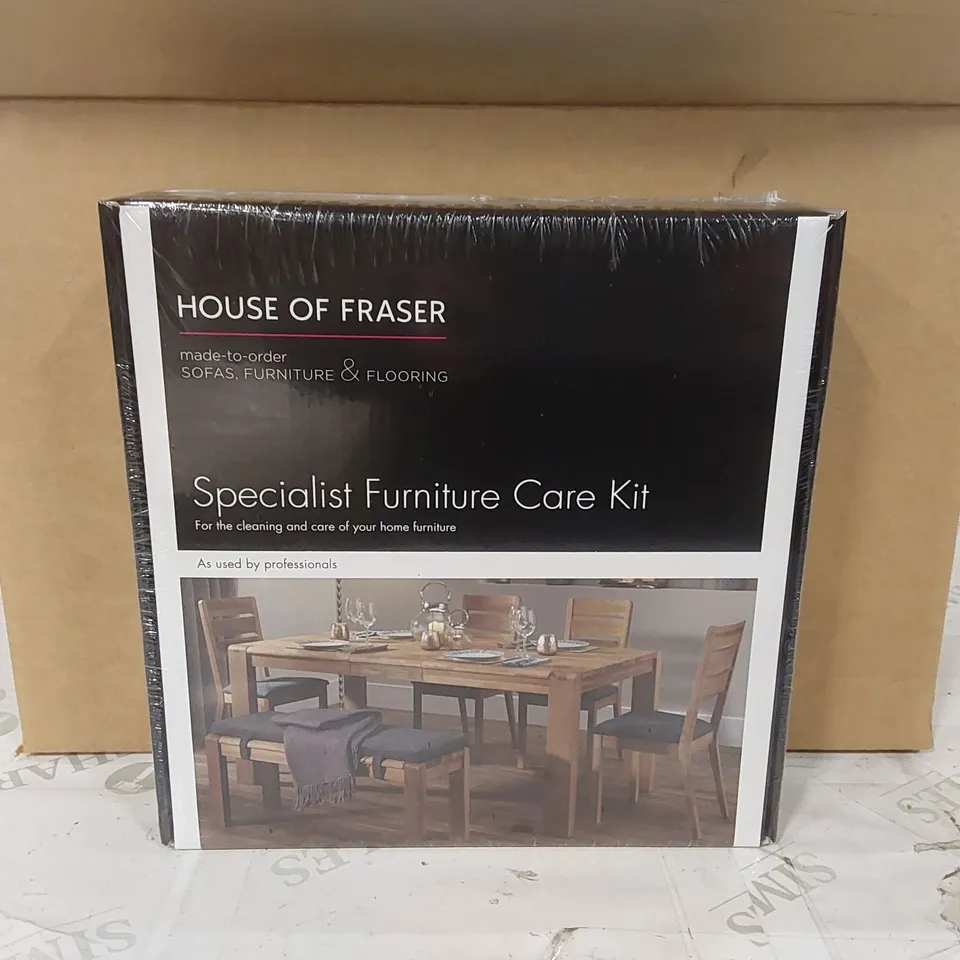 BOX OF APPROXIMATELY 6x HOUSE OF FRASER SPECIALIST FURNITURE CARE KITS (1 BOX)