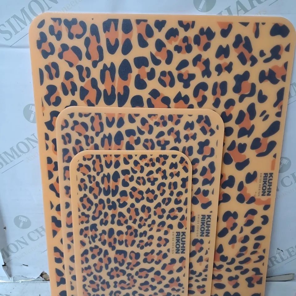 KUHN RIKON SWISS DESIGN LEOPARD PRINT CUTTING BOARDS
