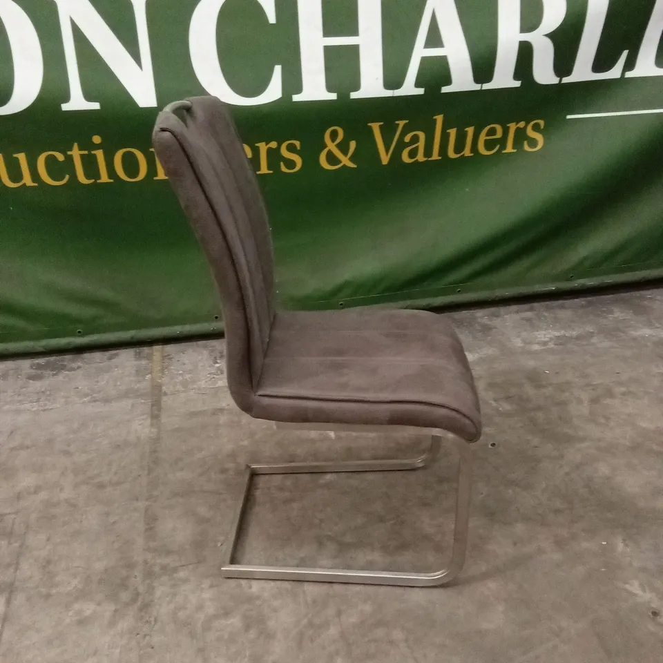 QUALITY DESIGNER LEATHER-LOOK DINING CHAIR