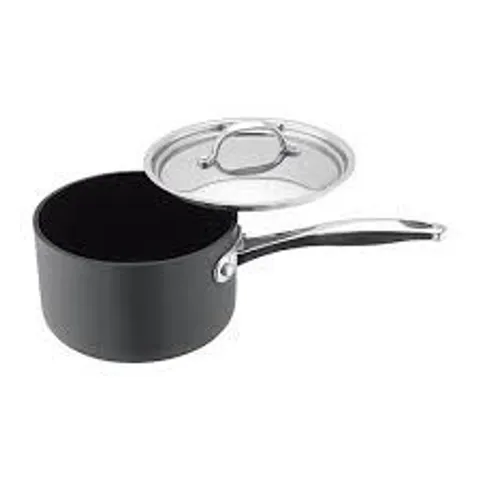 BOXED STELLAR 6000 HARD ANODISED 20CM NON-STICK SAUCEPAN 