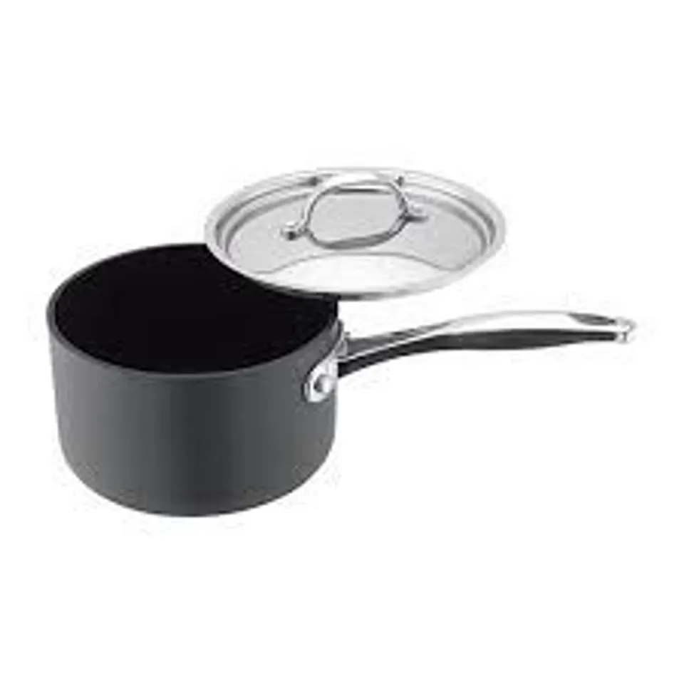 BOXED STELLAR 6000 HARD ANODISED 20CM NON-STICK SAUCEPAN 