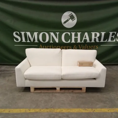 LEXI 3 SEATER SOFA, CREAM HOUSE PLUSH FABRIC