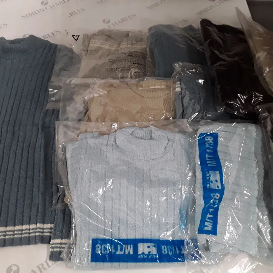 LOT OF 10 COTTONADE JUMPERS IN VARIOUS SIZES AND COLOURS