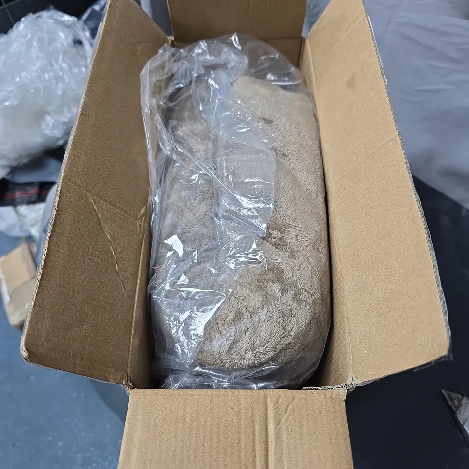 COZEE HOME FAUX FUR AND VELVETSOFT HEATED THROW 