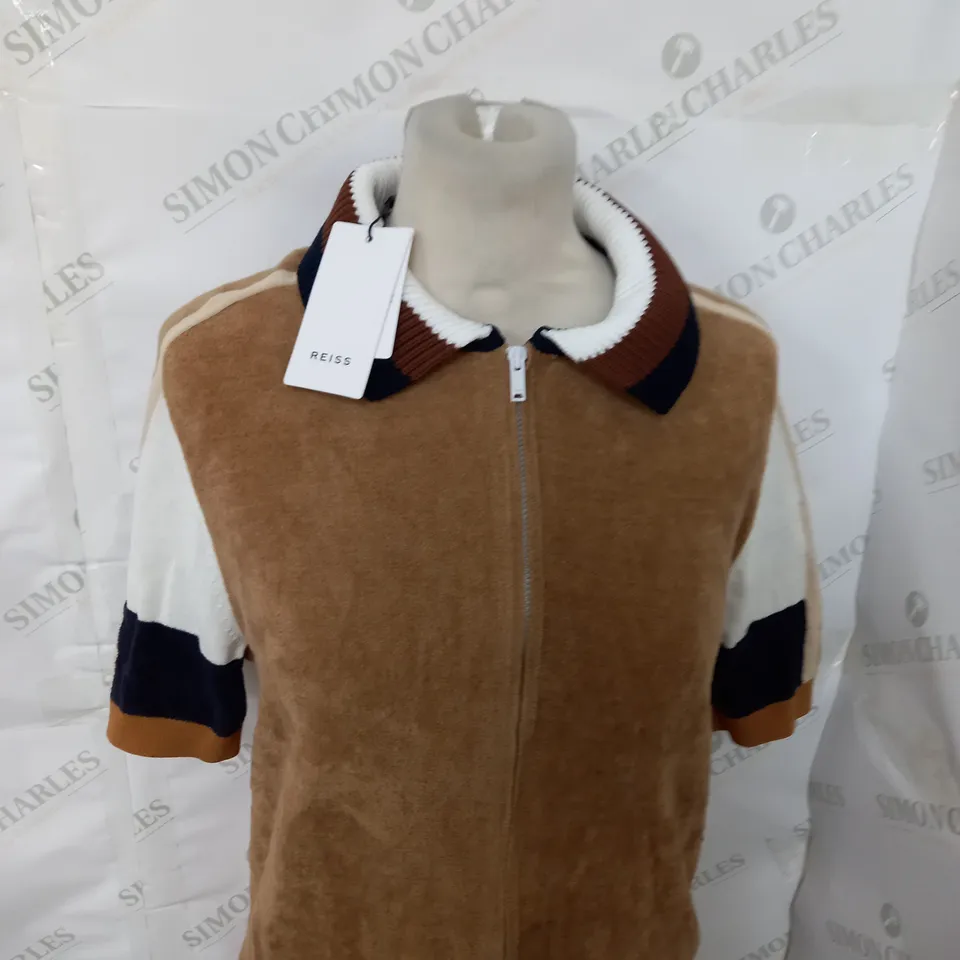 REISS ZIP THROUGH SHIRT SIZE S