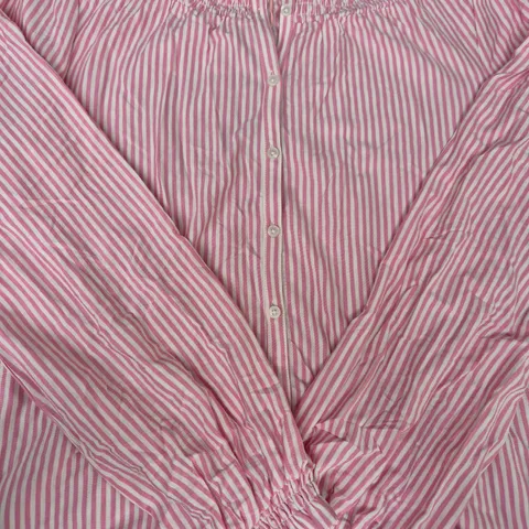 BODEN FAY SMOCKED JERSEY SHIRT IN PINK SIZE UK 12