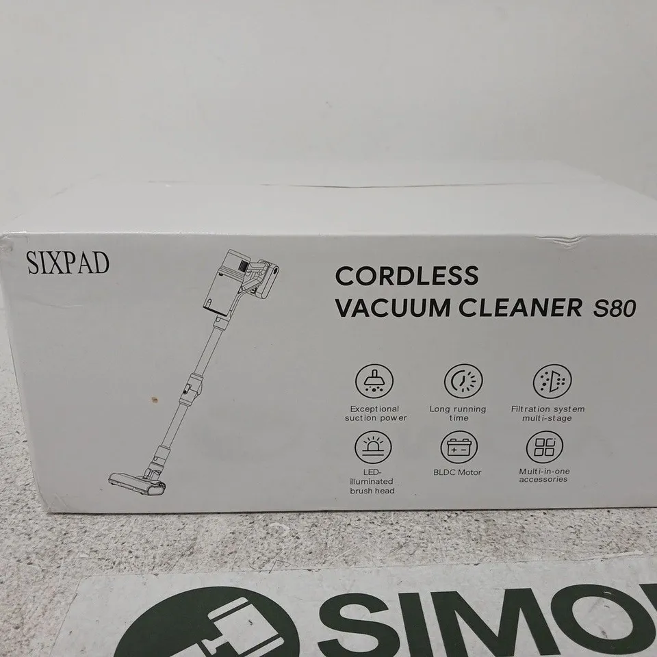 SIXPAD CORDLESS VACUUM CLEANER S80 – BOXED