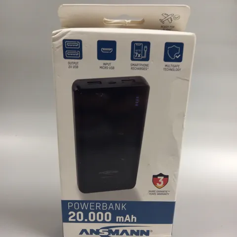 BOXED SEALED ANSMANN 20000MAH POWER BANK