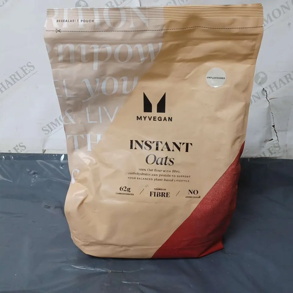 MYVEGAN INSTANT OATS UNFLAVOURED (2.5kg)