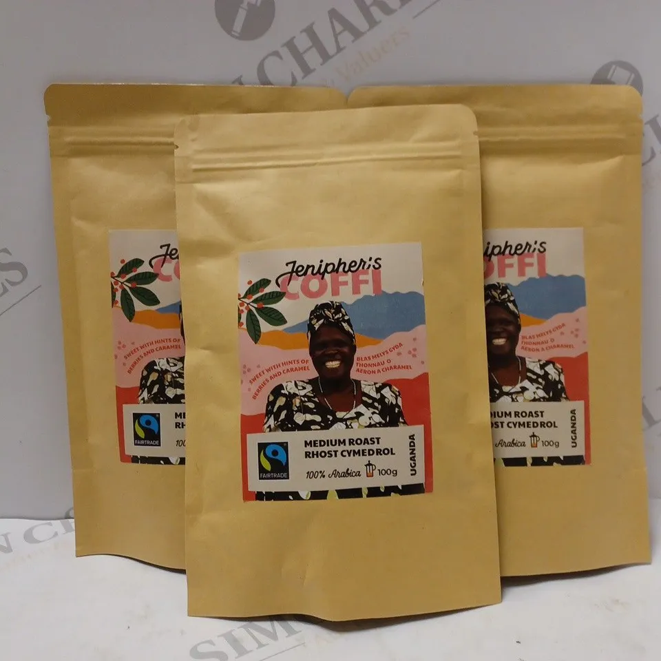 BOX OF APPROX 20 ASSORTED PACKS OF JENIPHER'S COFFI COFFEE 