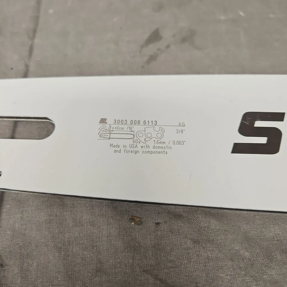 STIHL Rollomatic E Chainsaw Bar 40 cm (16"), 3/8 pitch, 0.063 gauge