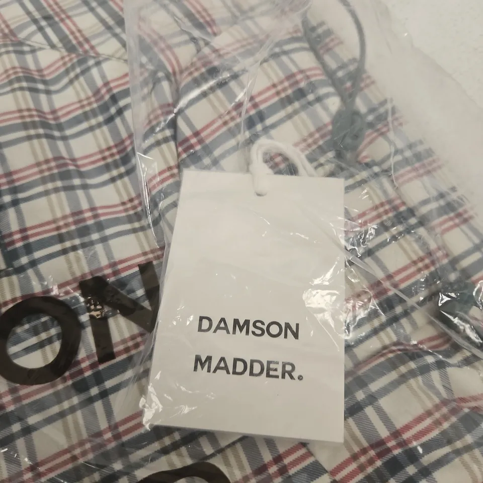 DAMSON MADDER LIU RAINCOAT – ELDERBERRY CHECK, UK 10