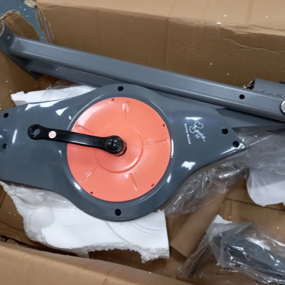 DAVINA FITNESS FOLDING MAGNETIC EXERCISE BIKE, CORAL - COLLECTION ONLY
