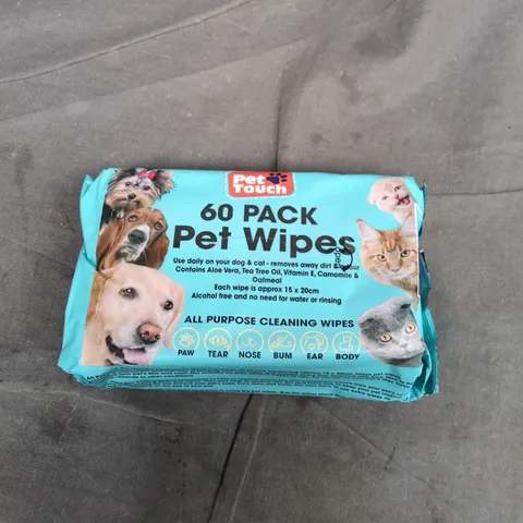 6 X PET TOUCH PET WIPES 