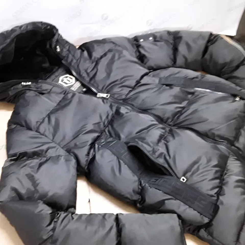GLORIOUS GANGSTA BLACK PADDED COAT - XS