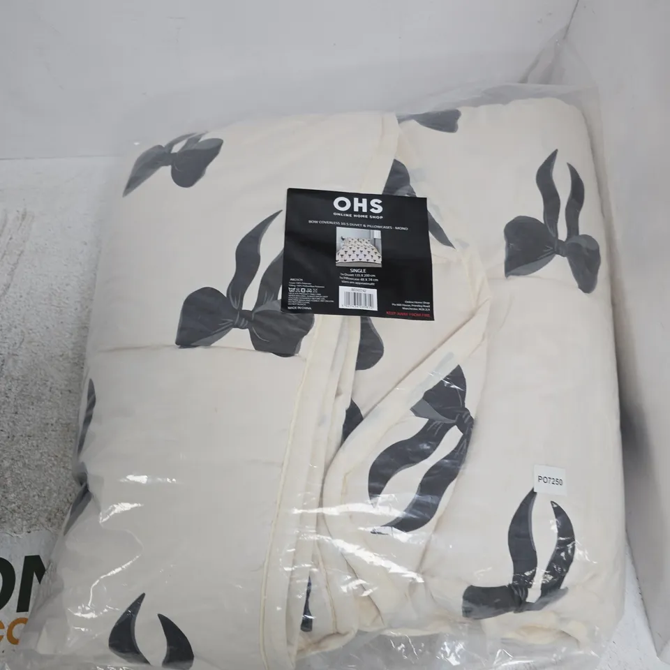 OHS ONLINE HOME SHOP DUVET COVER SET – SINGLE, 135 X 200 CM + PILLOWCASE 48 X 74 CM