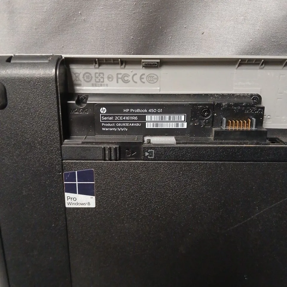 HP PROBOOK 450 G1 LAPTOP. NO POWER PACK.