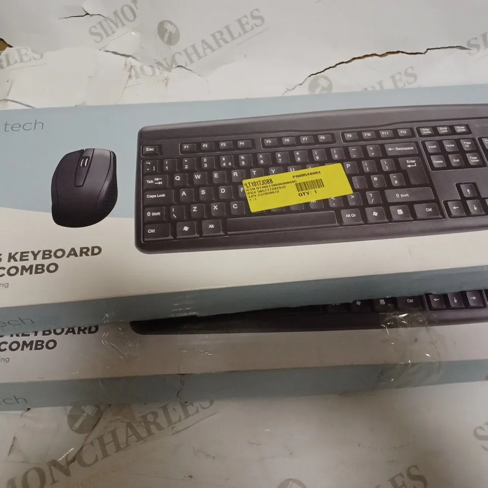 SET OF 2 WIRELESS KEYBOARD IN BLACK - PACK OF 2