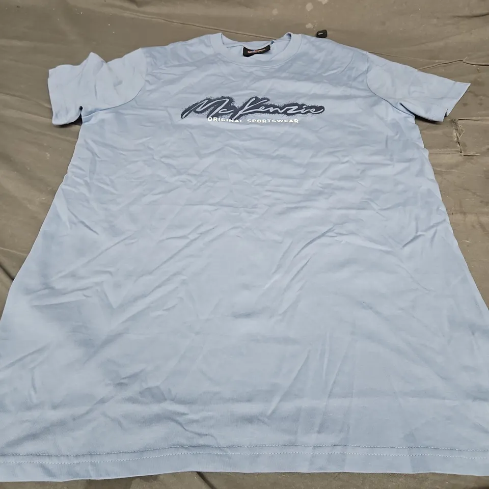 MCKENZIE LOGO T-SHIRT, BLUE - UK SIZE S