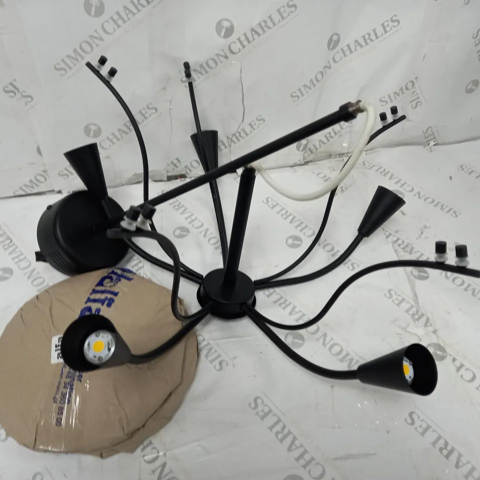 ALFA ARMERIA BLACK 5-LIGHT CEILING LIGHT - BLACK