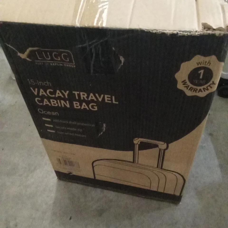 BOXED LUGG 15INCH VACAY TRAVEL CABIN BAG OCEAN