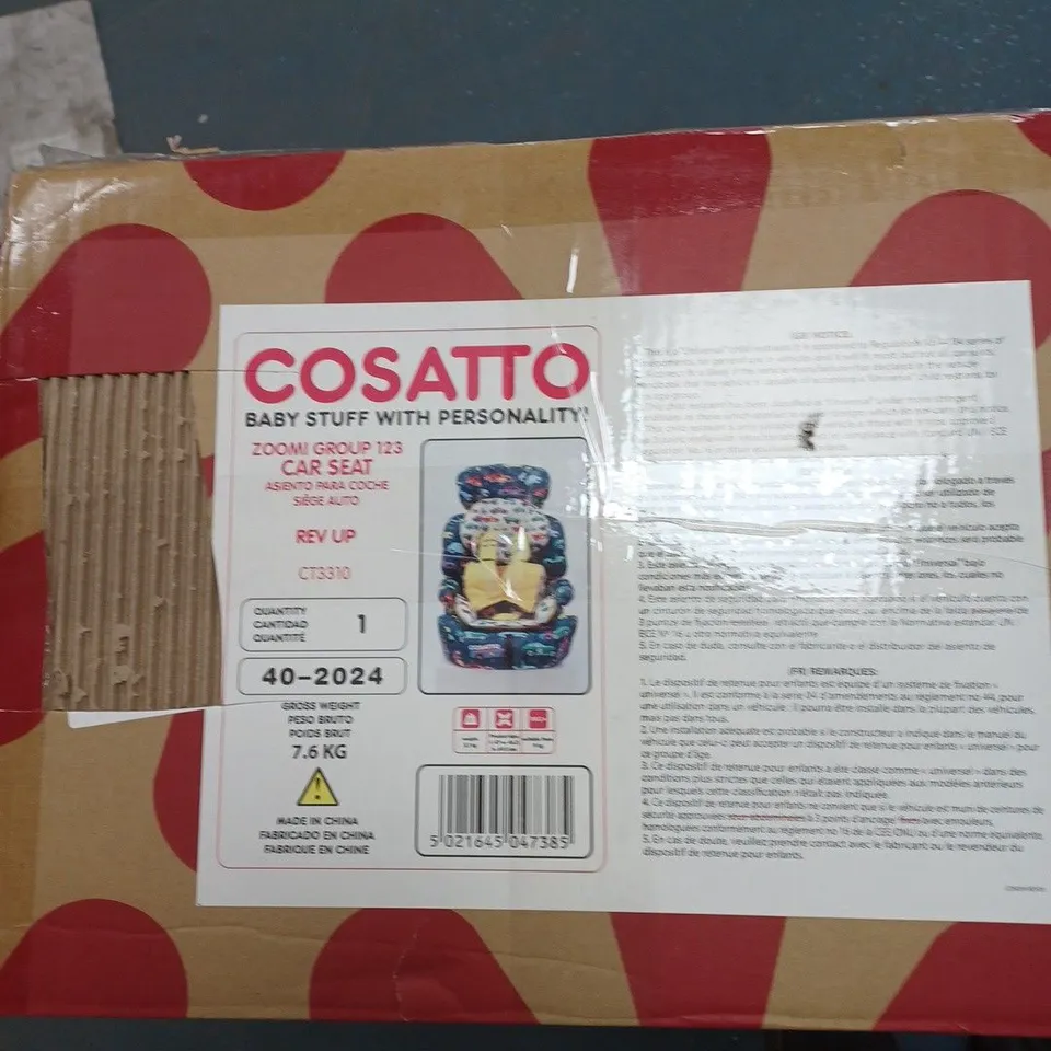 COSATTO ZOOMI GROUP 123 CAR SEAT