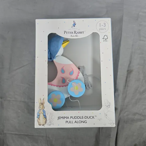 PETER RABBIT JEMIMA PUDDLE-DUCK PULL-ALONG TOY (1–3 YEARS)